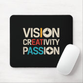 Tapis De Souris Vision Créativité Pion Funny Graphiste Art (Avec souris)