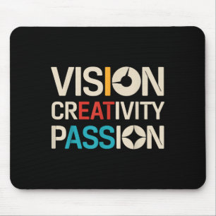 Tapis De Souris Vision Créativité Pion Funny Graphiste Art