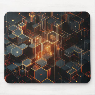 Tapis De Souris Vision techno-organique : Conception futuriste pou