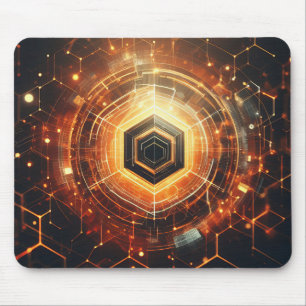 Tapis De Souris Vision techno-organique : Conception futuriste pou