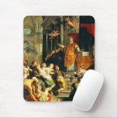 Tapis De Souris Visions d'Ignace par Peter Paul Rubens (Avec souris)