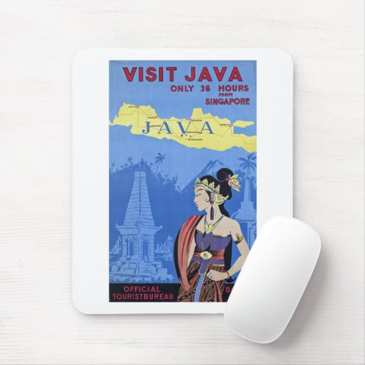 Tapis De Souris Visiter Java (Avec souris)