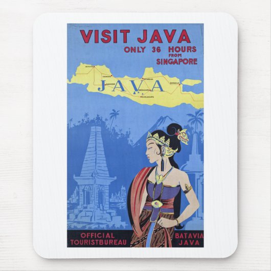 Tapis De Souris Visiter Java (Devant)
