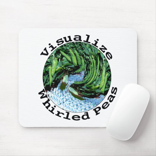 Tapis De Souris Visualisez les pois tourbillonnés Mousepad (Avec souris)