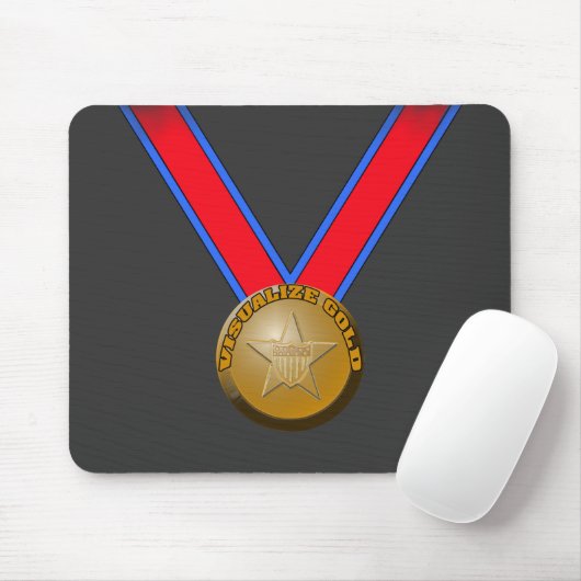 Tapis De Souris Visualisez une représentation de médaille d'or (Avec souris)