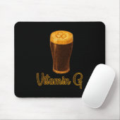 Tapis De Souris Vitamin Beer Lucky Shamrock Funny Patrick’s Day Me (Avec souris)
