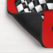 Tapis De Souris Vitesse de regard soyeuse de drapeau quadrillée (Coin)