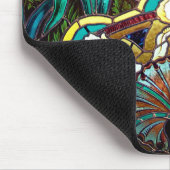 Tapis De Souris Vitrail Art nouveau floral (Coin)