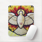 Tapis De Souris vitrail de la colombe du Saint-Esprit (Avec souris)