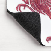 Tapis De Souris Vitre rouge Oiseau rouge (Coin)