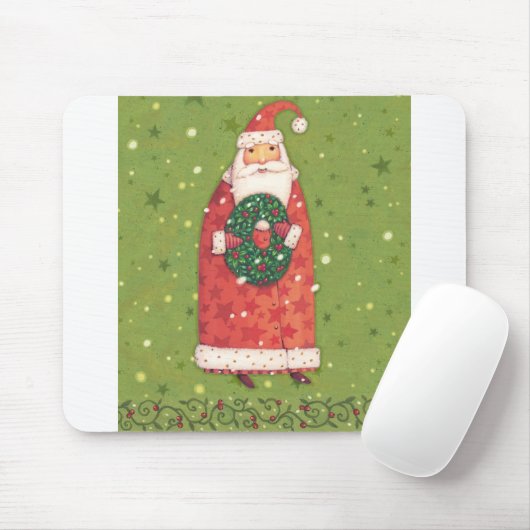 Tapis De Souris VIV77 Santa.tif vert (Avec souris)