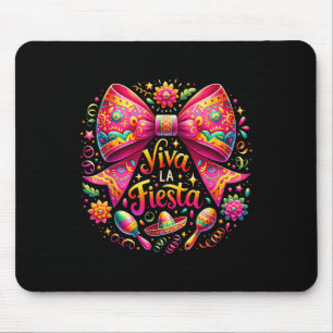 Tapis De Souris Viva La Fiesta Coquette Bow Cinco De Mayo Mexicain