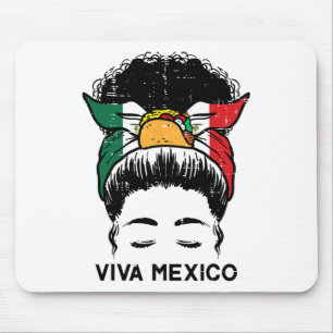 Tapis De Souris Viva Mexico Black Women Cinco De Mayo Mexican Inde