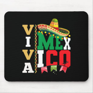Tapis De Souris Viva Mexique Pour La Fête De L'Indépendance Mexica