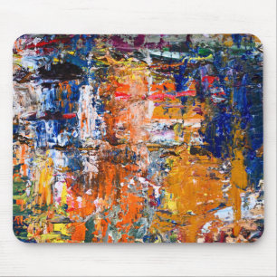 Tapis De Souris Vivid Abstraction - Huile Peinture Chaos sur la Pa