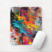 Tapis De Souris Vivid Chaos Splash Graffiti (Avec souris)