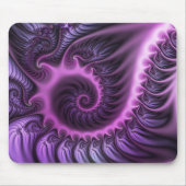 Tapis De Souris Vivid Cool Abstrait rose violet Fractal Art Spiral (Devant)