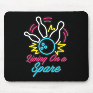 Tapis De Souris Vivre Sur Un Épargnant Bowling Pins Sports Hob
