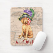 Tapis De Souris Vizsla Pirate (Avec souris)