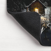 Tapis De Souris Vœux de Noël avec Maison de Sorcière (Coin)