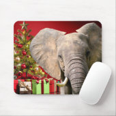 Tapis De Souris Voeux de Noël éléphant (Avec souris)