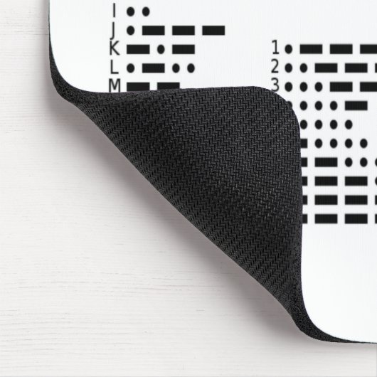 Tapis De Souris Voici comment texte d'I (le code Morse (Coin)