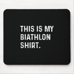 Tapis De Souris Voici Ma Chemise De Biathlon - Ski Ski Skier T-shi