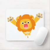 Tapis De Souris Voici Trouble (mignon dessin animé Lion) mousepad (Avec souris)