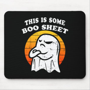 Tapis De Souris Voici Un Boo-sheet Ghost Halloween Girls Boys