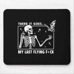 Tapis De Souris Voilà Mon Dernier Skeletons Volant Drôle Hallo