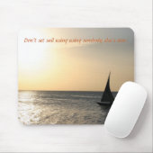 Tapis De Souris Voile Au Coucher Du Soleil - Mousepad (Avec souris)