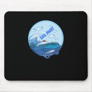 Tapis De Souris Voile - Naviguer Naviguer vers la liberté