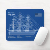 Tapis De Souris Voilier Clipper Flying Cloud - Plan ABD (Avec souris)
