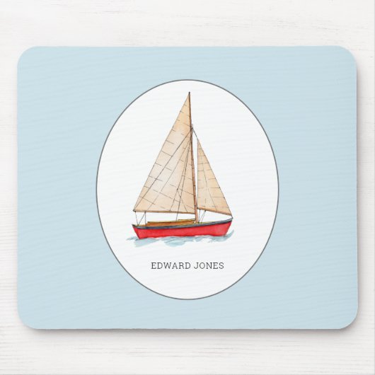 Tapis De Souris Voilier nautique (Devant)