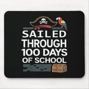 Tapis De Souris Voilier Pendant 100 Jours D'École Pirate Navire Te