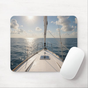 Tapis De Souris Voilier sur eau calme de l'océan