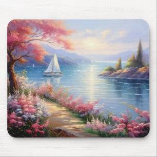 Tapis de souris Voiliers au loin