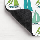 Tapis De Souris Voiliers sur le motif de l'eau (Coin)