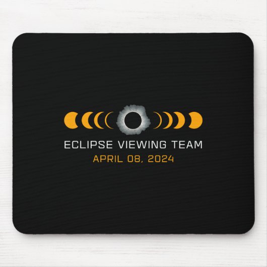 Tapis De Souris Voir l'équipe Drôle Total Éclipse Solaire Astronom (Devant)