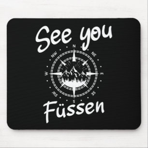 Tapis De Souris Voir Vous Randonnée Füssen Allemagne Vacances Ski 