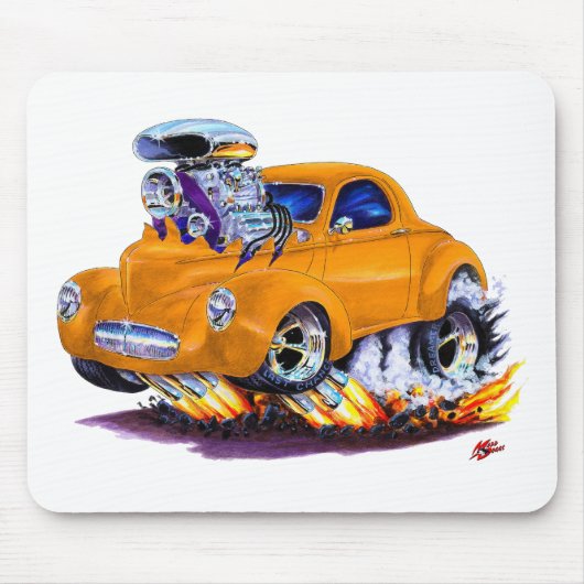 Tapis De Souris Voiture 1941 d'orange de Willys (Devant)