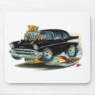 Tapis De Souris Voiture 1957 noire de Chevy 150-210