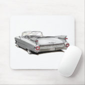 Tapis De Souris Voiture 1959 de blanc de Cadillac (Avec souris)
