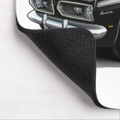 Tapis De Souris Voiture 1967-69 Noir-Blanche de barracuda (Coin)
