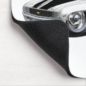 Tapis De Souris Voiture 1969 Blanc-Noire de Camaro (Coin)