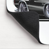 Tapis De Souris Voiture 1970 Noir-Blanche de Chevelle (Coin)