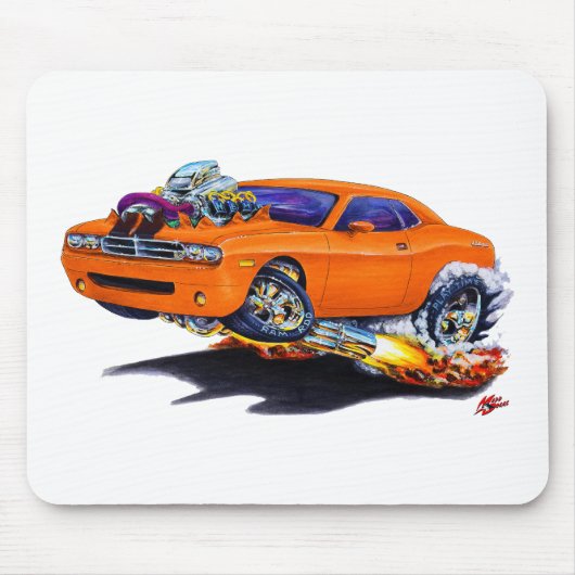 Tapis De Souris Voiture 2008-10 d'orange de challengeur (Devant)