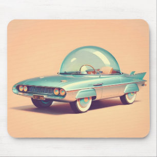 Tapis De Souris Voiture à bulles futuriste atomique
