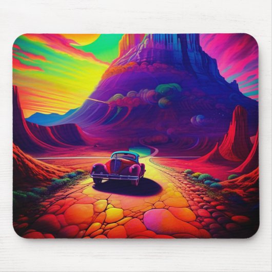 Tapis De Souris Voiture Artsy (Devant)