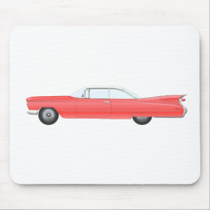 Tapis De Souris Voiture classique rose